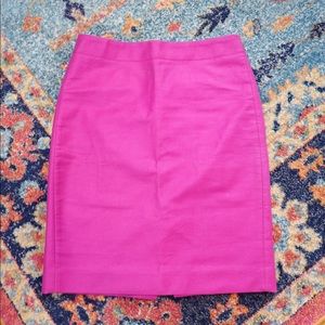 JCREW Mini Pencil Skirt in Fucshia